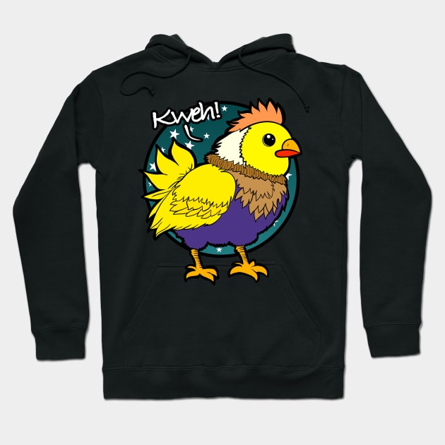 Kweh Fat Chocobo - Final Fantasy Creature - Monster Summon Hoodie by Tezatoons